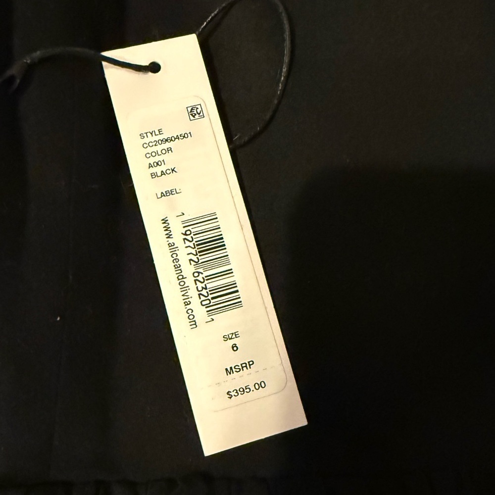 Women’s Alice & Olivia black dress size 6 - Picture 2 of 6